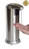 Automatic Soap Dispenser for Kitchen Countertop and Bathroom Sink by PurePeople, Liquid Dish Soap or Hand Soap, Touchless and Chrome, Reliable Design, Enhance your Cleaning Experience Now!