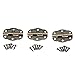 Dophee 20Pcs Vintage Bronze Jewelry Chest Gift Box Wood Case Cabinet Hinge Durable Tool