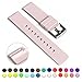 GadgetWraps 14mm Silicone Watch Band Strap with Quick Release Pins – Compatible with Pebble, Fossil, Skagen, Wristology - 14mm Quick Release Watch Band (Pastel Rose, 14mm)