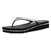 Skechers Cali Women's Vinyassa-Sticks & Stones Flip Flop,Black/Silver,8 B US
