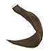 Full Shine 20inch Tape Hair PU Skin Weft Color #8 Ash Brown Tape in Extensions Unprocessed Real Human Hair Skin Weft Tape in Hair