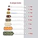 2 Lb. Depot 9pc Stainless Steel Measuring Spoon Set with Leveler - Durable and Rust-Proof - Chrome-Plated, Narrow Rectangular Spoons with Long Handles - Accurate Measurements
