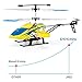 JJRC Helicopter with Remote Control, JX02 Helicopter 4 Channel with Side Propellers for Fly Sideway Altitude Hold with 3 Batteries in 18 Minutes Crash Resistance RC Toy Helicopter Gift (Yellow)