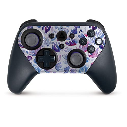 MightySkins Skin Compatible with Amazon Luna Controller - Blue Petals | Protect…