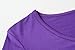 LARACE 3/4 Sleeve Shirts for Women Plus Size Tunic Dressy Top Loose Fit Flare T-Shirt(2X, Deep Purple)