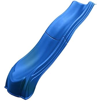 Swing-N-Slide Ws 5032 Olympus Wave Slide 2Piece Plastic Slide for 5' Decks, Blue
