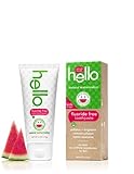 Hello Oral Care Kids Fluoride Free Toothpaste, Natural Watermelon, 4.2 Ounce(Pack Of 4)