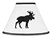 Sweet Jojo Designs Black and White Woodland Moose Lamp Shade for Rustic Patch Collection