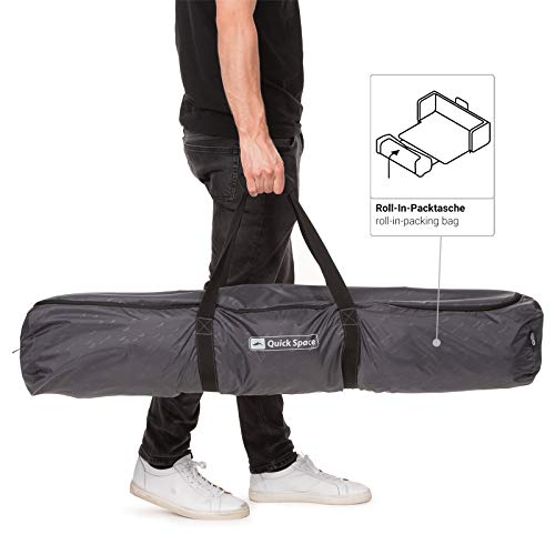 Qeedo Quick Space Camping Pavillon (3x3m) mit UV-Schutz (UV80) & Dark-Coating - windstabil, schneller Aufbau, 8 Personen… – Bild 8