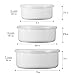 Reston Lloyd Calypso Basics Storage 6 Piece Enamel on Steel Bowl Set, Small, Pink