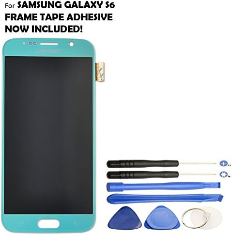 Galaxy S6 LCD Screen Replacement + Touch Digitizer Assembly for Samsung Galaxy S6 G920 G920A G920P G920T G920V G920R4 G920F , with Repair Tools (Blue Topaz)