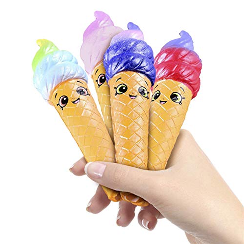 Naiflowers 4Pcs Mochi Squishy Toys, Slow Rising Mermaid Squishies Toy Kawaii Toys, Slow Rise Squeeze Soft Toy,Stress Relief Toys hop Props Sensory Toy Party Favors for Kids Adults (Light Green) - Thumbnail 3