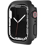 SOLOLUP Compatible for Apple Watch Case 45mm,Hard PC Case Frame Anti-Scratch Bumper Protective Cover for Apple Watch Series 8 for Apple Watch Series 7,Black