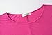 LARACE Plus Size Tops for Women Short Sleeve Shirts Casual Summer Clothes Round Neck Tunics for Leggings (3X, Fushia)