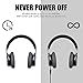 Active Noise Cancelling Headphones HiFi Sound Over Ear Soft Earmuffs, Wireless Headphones 25 Hrs Play Time with Mic for Travel Out Work Cellphone PCthumb 4
