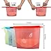 Reusable Silicone Food Storage Preservation Bags Container Versatile Cooking Bag for Freeze, Steam, Heat, Microwave Fruits Vegetables Meat Milk and More (Set of 4)