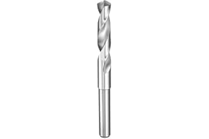 HARFINGTON 15mm Drill Bit 1/2" Reduced Shank Round 4241 High Speed Steel Uncoated (Bright) 118° Standard Point for Plastic Wo