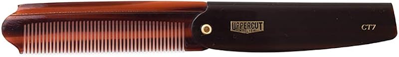 Uppercut Deluxe CT7 Flip Comb Tortoise Shell Men's Pocket Travel Folding Comb