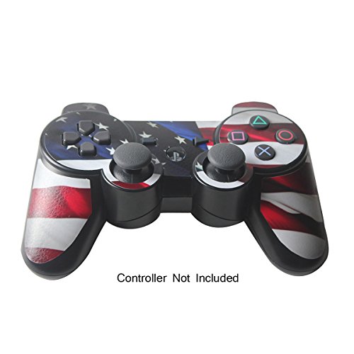 Skin Stickers for Playstation 3 Controller - Vinyl Sticker for DualShock 3 Wireless Game PS3 Controllers - Protectors Stickers Controller Decal - Stars N Stripes [ Controller Not Included ] - Thumbnail 4