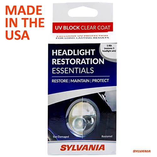SYLVANIA Headlight Restoration Essentials Kit UV Block Clear Coat