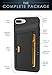 Smartish iPhone 7 Plus/8 Plus Wallet Case - Wallet Slayer Vol. 2 [Slim Protective Kickstand] Credit Card Holder for Apple iPhone 8 Plus/7 Plus - Black Tie Affair