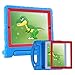 HDE Case for iPad 2 3 4 Kids Shockproof bumper Hard Cover Handle Stand with Built in Screen Protector for Apple iPad 2nd 3rd 4th Generation (Blue Red) primary