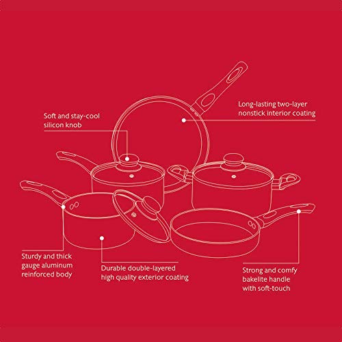 5 Classic+8+Piece+Non+stick+Cookware+Saucepans