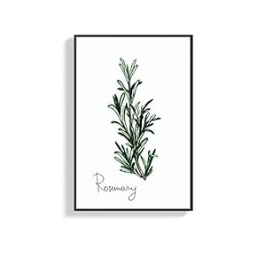 Framed Canvas Wall Art for Living Room, Bedroom Rosemary Canvas Prints for Home Decoration Ready to Hang - 16x24 inches