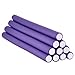 7'' Long Soft Twist Rollers Purple, 10 pieces, Hair curls, hair styles, hair stylist, long hair, short hair, wavy hair, curly hair, flexible, lightweight