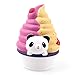 Jumbo Squishies Panda Ice Cream Cone, Slow Rising Scented Rainbow Squishy Toys Stress Relief Giant Squeeze Toys for Kids Adults