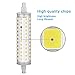 KINDEEP 2pcs 118mm R7S LED Bulb 75W-100W Halogen Equivalent, AC 110V-130V, J Type R7S Base, Daylight White 6000K, Not Dimmable, 2-Pack