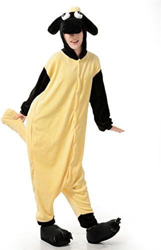 OSEPE Unisex Adult Pajamas One Piece Cosplay Animal Costume Sheep SizeS
