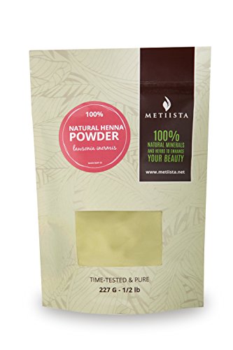 100% pure Natural Henna Powder (Lawsonia Inermis) 1/2 LB- ORGANICALLY GROWN -NEW! Resealable packaging