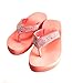 Women's Mid Height Wedge Platform Flip Flops Thong Sandals/Slippers