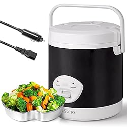 EduSoho 12V Travel Rice Cooker for Car, Portable