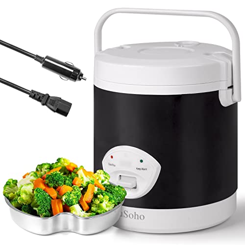 EduSoho 12V Travel Rice Cooker for Car, Portable