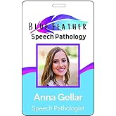 Photo ID Badges Custom Printed - High Definition Edge to Edge Printing Work Badge Custom ID Badge