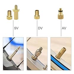YASI Bicycle Presta Schrader Valve Adaptor, 16PCS