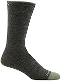 Darn Tough Men's Solid Basic Crew Light Forest - Large