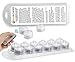 Submersible led lights with remote control Waterproof Flameless Tea Lights by SLBSTORES Battery Operated Reusable for Wedding party vase base Table Centerpieces (Pack of 10) White