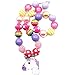 Artvine Unicorn Necklace Alloy Unicorn Pendant Chunky Bubblegum Necklace&Bracelet Set CB846