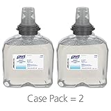 PURELL TFX SF607 Hand Sanitizer Foam Refill, Fragrance Free, 1200 mL Sanitizer Refill for PURELL TFX Touch-Free Dispenser (Pack of 2) – 5384-02