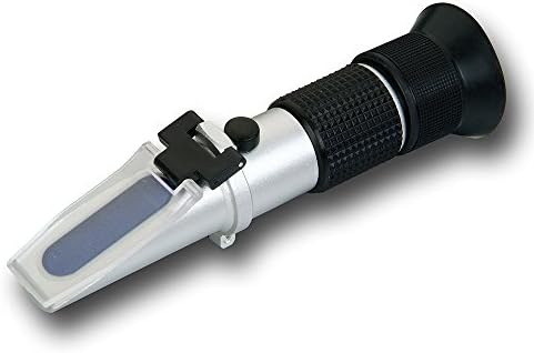 Refractometer, RISEPRO Alcohol Refractometer for Spirit Alcohol Volume Percent Measurement with Automatic Temperature Compensation (ATC), Range 0-80% v/v RZ-116
