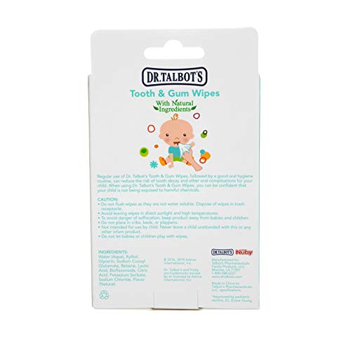 Nuby All Natural Baby Tooth and Gum Wipes with Citroganix (36x24) 864 Count Pricepulse