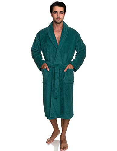 TowelSelections Mens Robe, 100% Cotton Luxury Terry Shawl Bathrobe