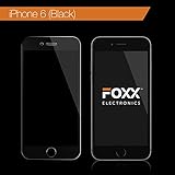 Iphone 6 & 6S 4.7 Inch Tempered Glass Screen Protector FULL WIDTH with Black edge - Excellent Fitting Premium 9H Featuring Anti-scratch, Anti-fingerprint, Bubble Free Features By Foxx Electronics