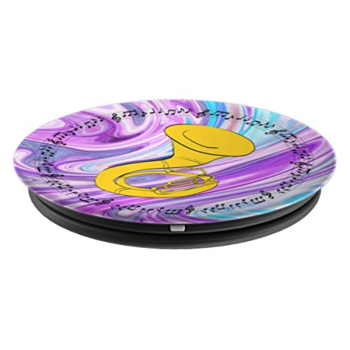 Sousaphone Player Gift - Marble 1 - PopSockets Grip and Stand for Phones and Tablets