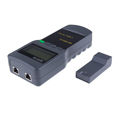 Powstro Network LAN Length Cable Tester Meter 5E 6E SC8108 CAT5 RJ45 GRAY - Thumbnail 2