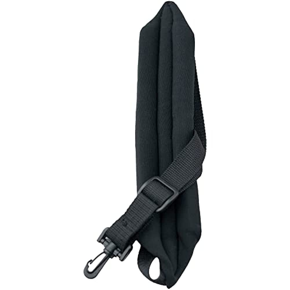 Perri's Leathers Black Saxaphone Strap with Padding, Tri Glide & Plastic Swivel Hook (SP5-574)