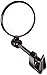 Third Eye Round Helmet Mirror for Hard Shell Helmets , Black
